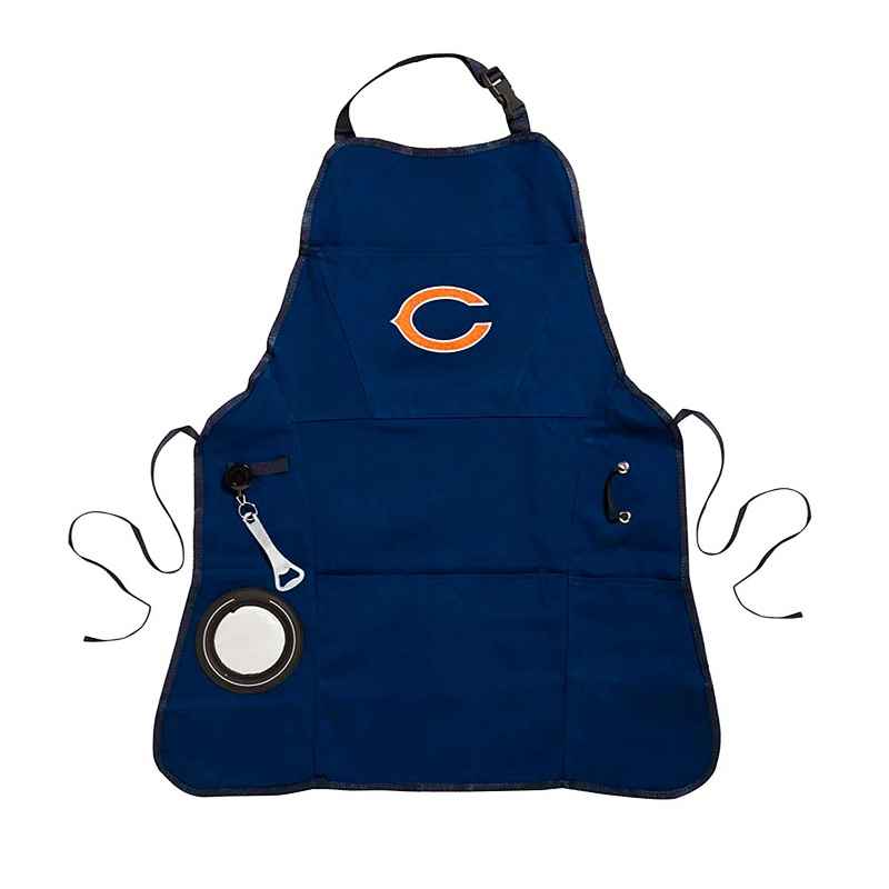 Deluxe Cotton Canvas NFL Team Pride Grilling/Cooking Apron - Chicago Bears